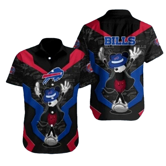 Buffalo Bills Mickey Dancing Hawaiian Shirt - Moonbestprint