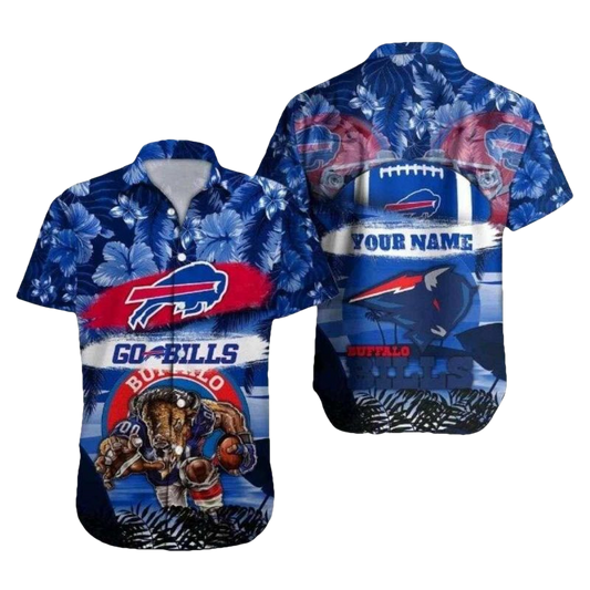 Buffalo Bills Mascot Gear Up For Victory With Team Spirit Hawaiian Shirt - Moonbestprint