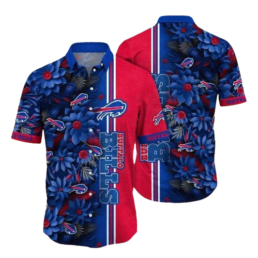 Buffalo Bills Lofo And Lush Floral Hawaiian Shirt - Moonbestprint