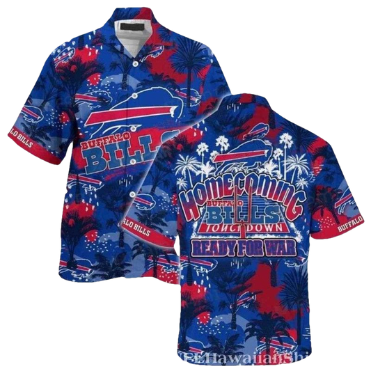 Buffalo Bills Homecoming Ready For War Hawaiian Shirt - Moonbestprint