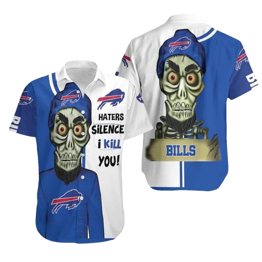 Buffalo Bills Haters Silence I Kill You Hawaiian Shirt - Moonbestprint