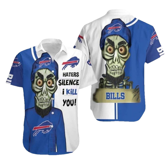 Buffalo Bills Haters Silence I Kill You Hawaiian Shirt - Moonbestprint
