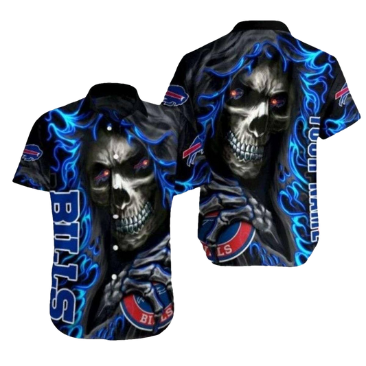Buffalo Bills Gridiron Ghost Hawaiian Shirt - Moonbestprint