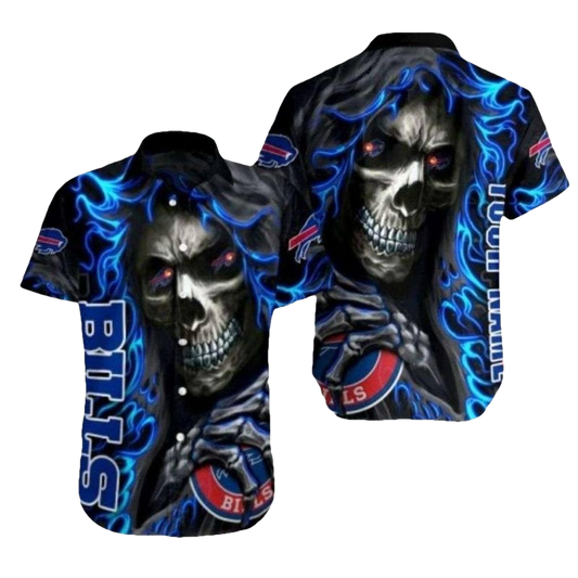Buffalo Bills Gridiron Ghost Hawaiian Shirt - Moonbestprint