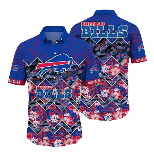 Buffalo Bills Floral Embrace Hawaiian Shirt - Moonbestprint