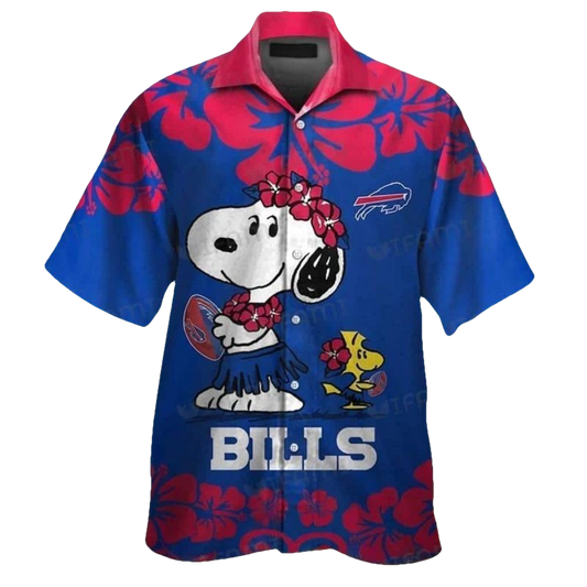 Buffalo Bills Cool Snoopy Peanuts Summer Hawaiian Shirt - Moonbestprint