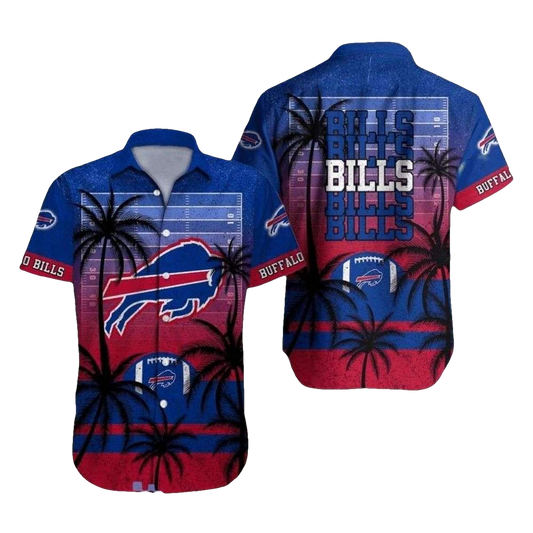 Buffalo Bills Bills Bills Game Day Attire Hawaiian Shirt - Moonbestprint