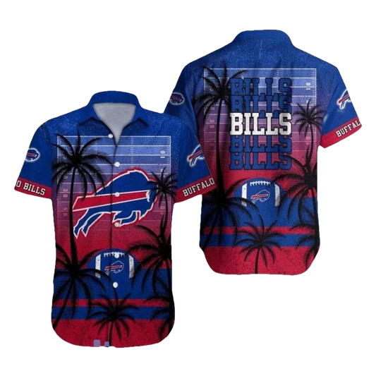Buffalo Bills Bills Bills Game Day Attire Hawaiian Shirt - Moonbestprint