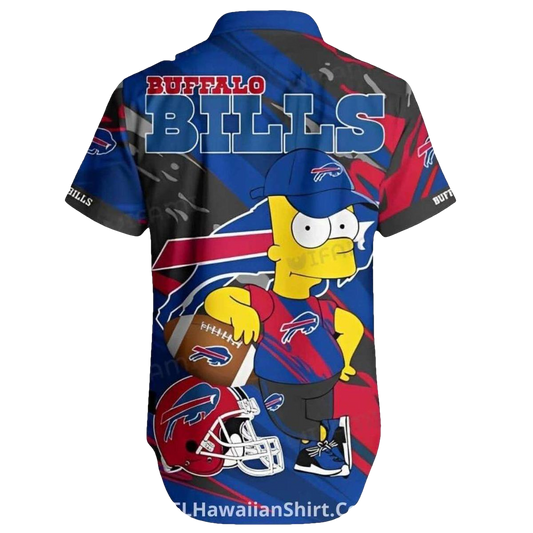 Buffalo Bills Bart Simpson Sports Fan Hawaiian Shirt - Moonbestprint