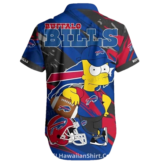 Buffalo Bills Bart Simpson Sports Fan Hawaiian Shirt - Moonbestprint