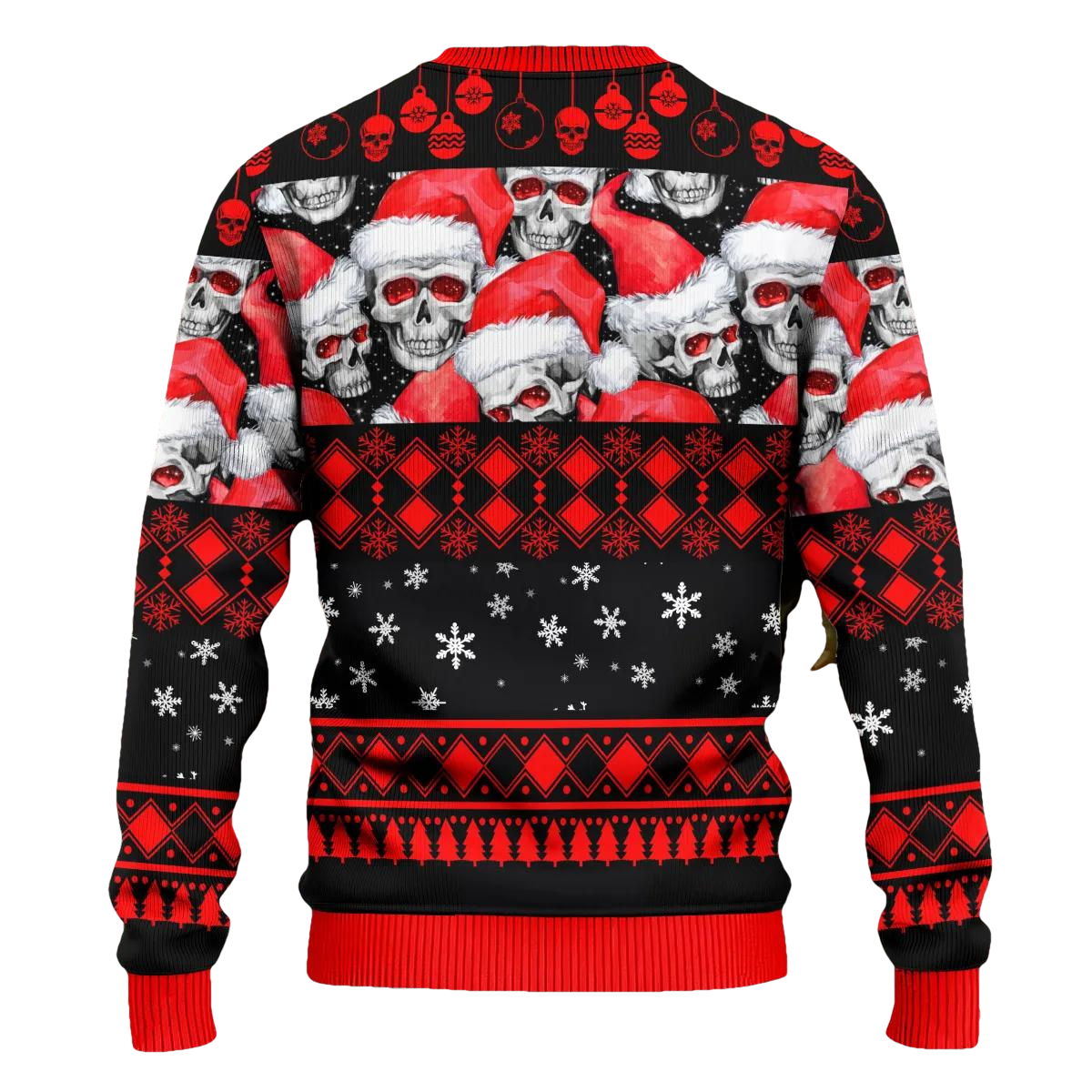Cool Beard Skull Team Skull Ugly Christmas Sweater Moonbestprint