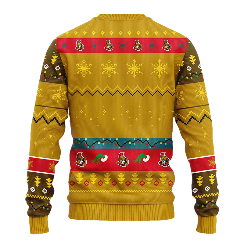 Ottawa Senators Grinch Ugly Christmas Sweater Moonbestprint