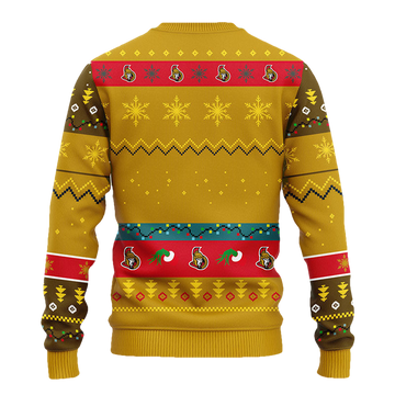 Ottawa Senators Grinch Ugly Christmas Sweater Moonbestprint