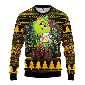 Pittsburgh Pirates Grinch Hug Ugly Christmas Sweater Moonbestprint