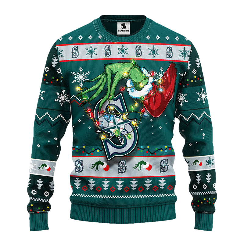 Seattle Mariners Grinch Ugly Christmas Sweater Moonbestprint