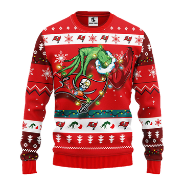 Tampa Bay Buccaneers Grinch Ugly Christmas Sweater Moonbestprint