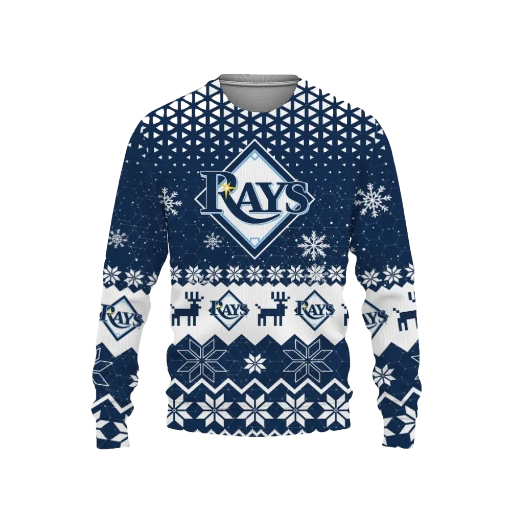 Tampa Bay Rays Ugly Christmas Sweater, MLB Christmas Sweater Moonbestprint