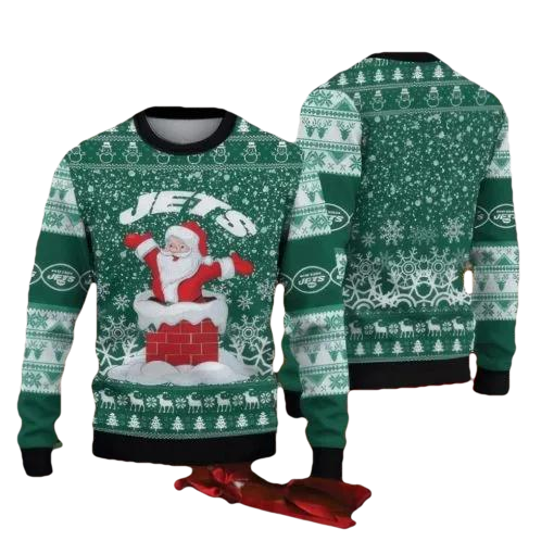 NFL New York Jets Knitted Ugly Christmas Sweater, NFL Chritsmas Sweater Moonbestprint