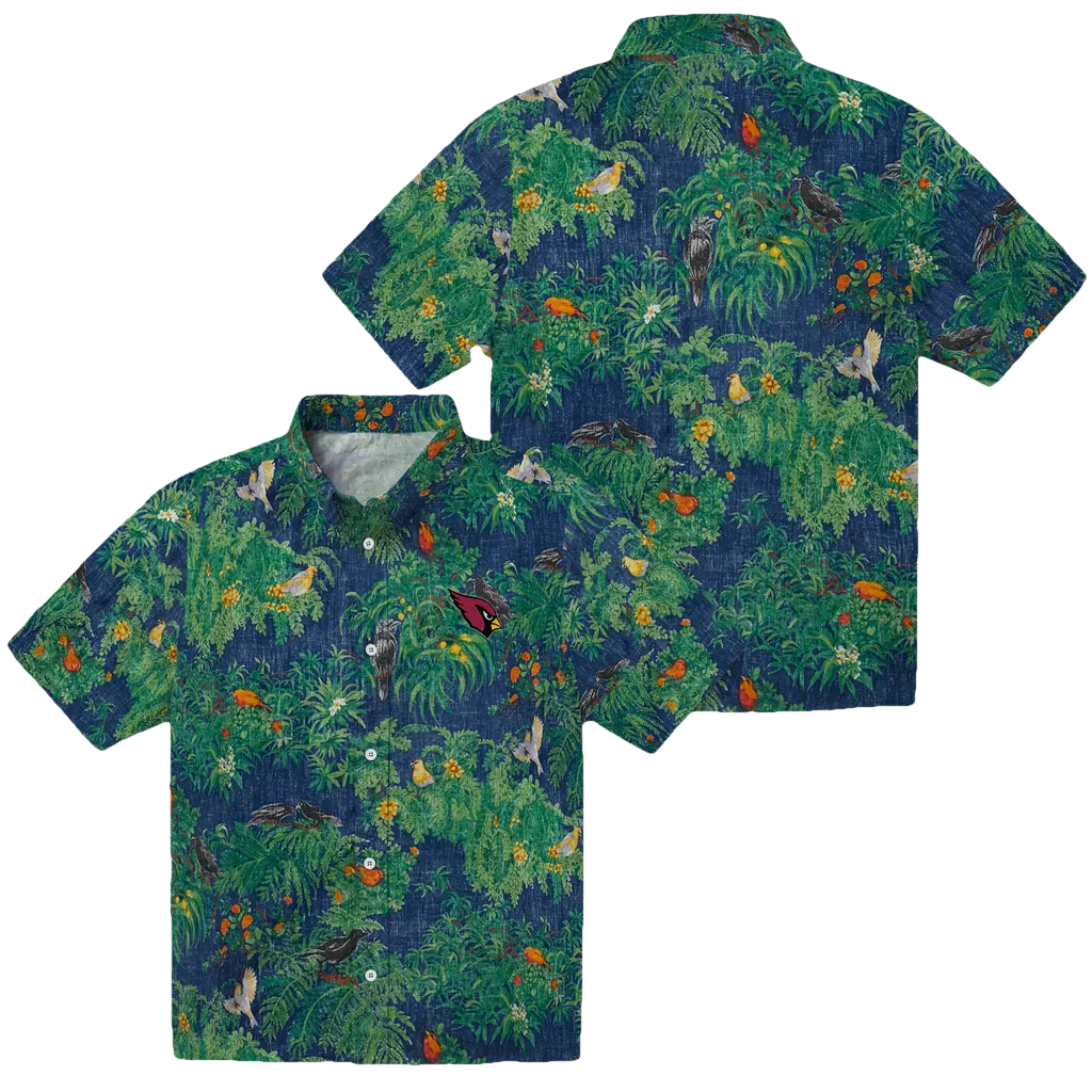 Arizona Cardinals Hawaiian Shirt - Bird Canopy | Moonbestprint