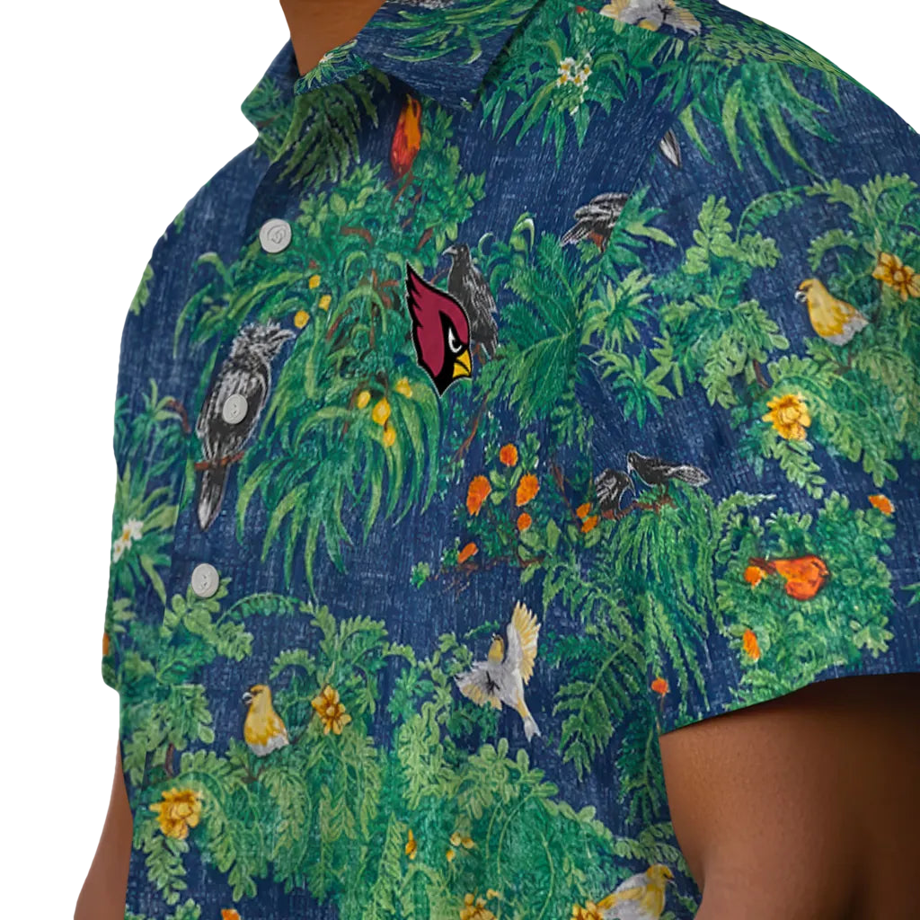 Arizona Cardinals Hawaiian Shirt - Bird Canopy | Moonbestprint