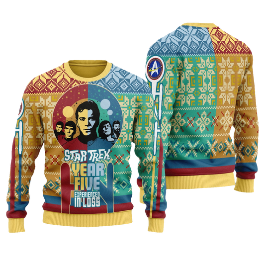Year Five Experienced In Loss Star Trek Christmas Sweater - Moonbestprint