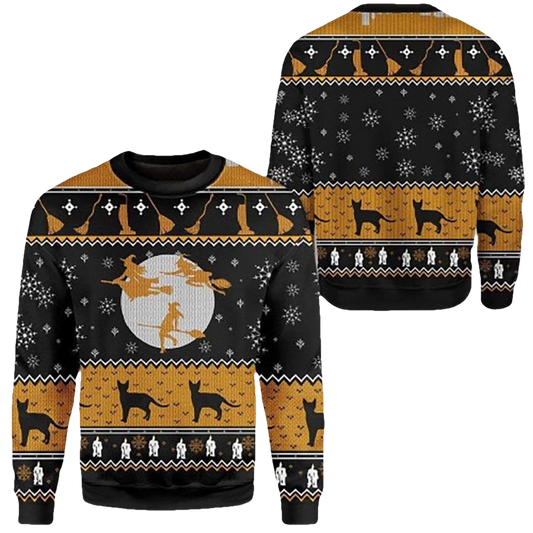 Witch Halloween Ugly Christmas Sweater - Moonbestprint