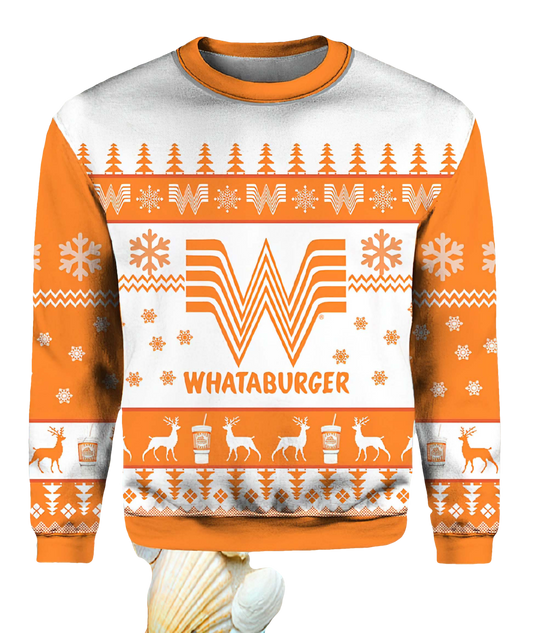 Whataburger Ugly Christmas Sweater - Moonbestprint