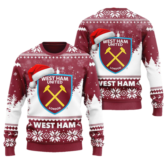 West Ham United Ugly Christmas Sweater - Moonbestprint