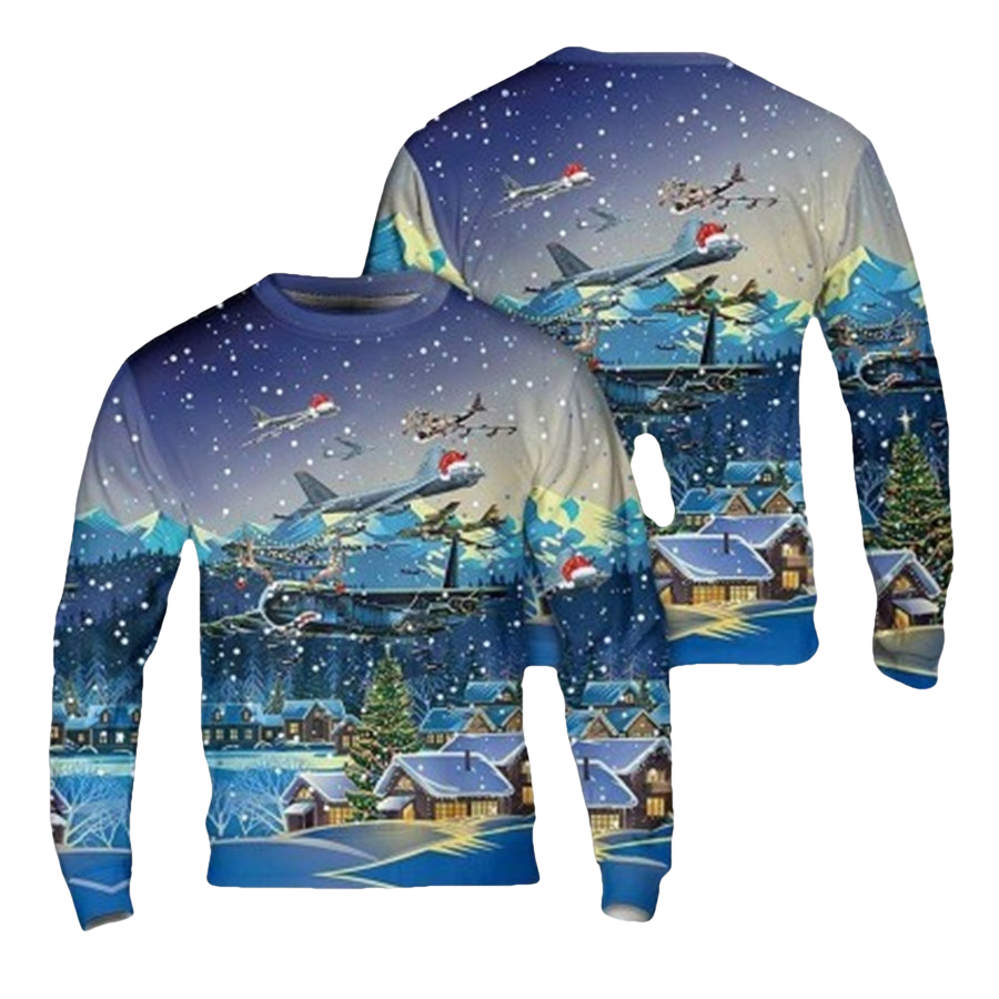 Us Army Boeing B 52 Stratofortress Ugly Christmas Sweater - Moonbestprint