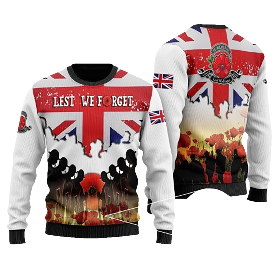 United Kingdom Veterans Ugly Christmas Sweater - Moonbestprint