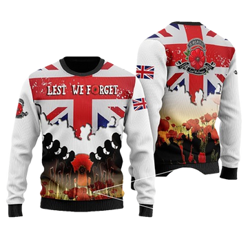 United Kingdom Veterans Ugly Christmas Sweater - Moonbestprint