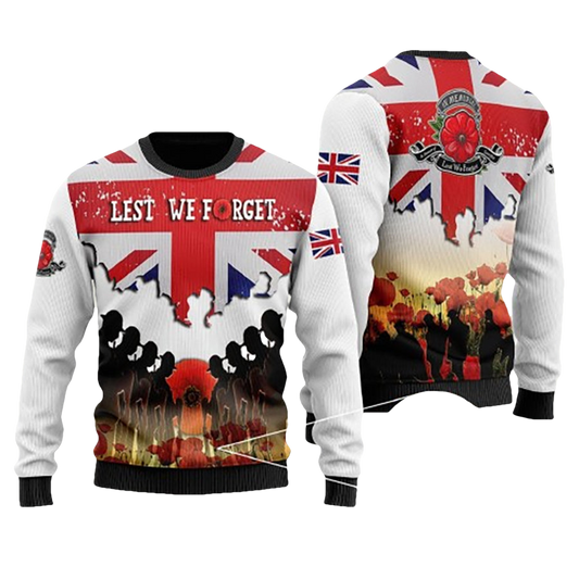 United Kingdom Veterans Ugly Christmas Sweater - Moonbestprint