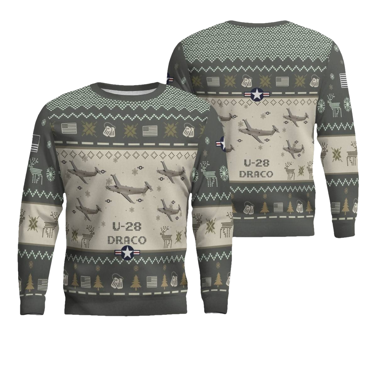 U-28 Draco U28 Aircraft Ugly Sweater - Moonbestprint