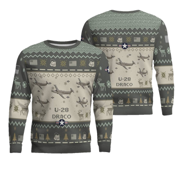 U-28 Draco U28 Aircraft Ugly Sweater - Moonbestprint