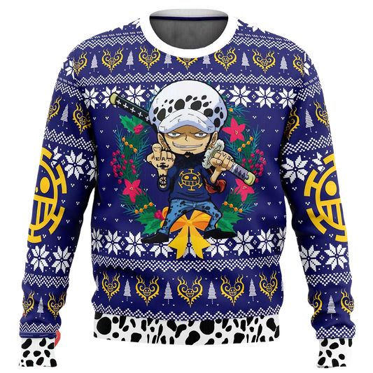 Trafalgar Law Christmas One Piece Ugly Christmas Sweater - Moonbestprint