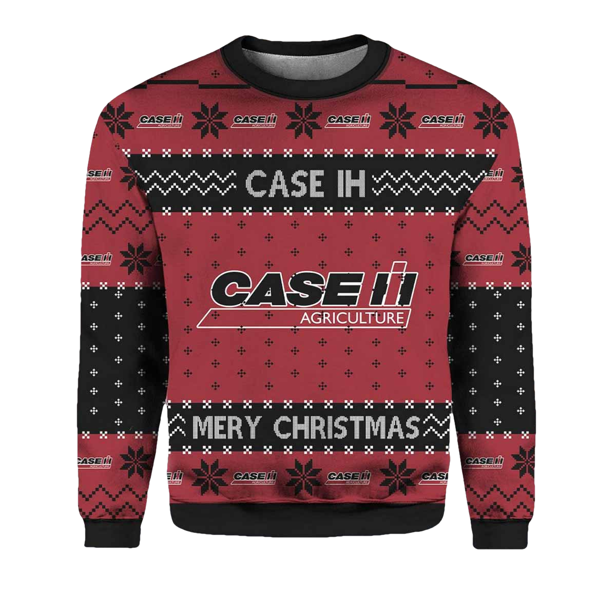 Tractor Case IH Agriculture Ugly Christmas Sweater - Moonbestprint