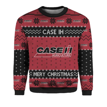 Tractor Case IH Agriculture Ugly Christmas Sweater - Moonbestprint