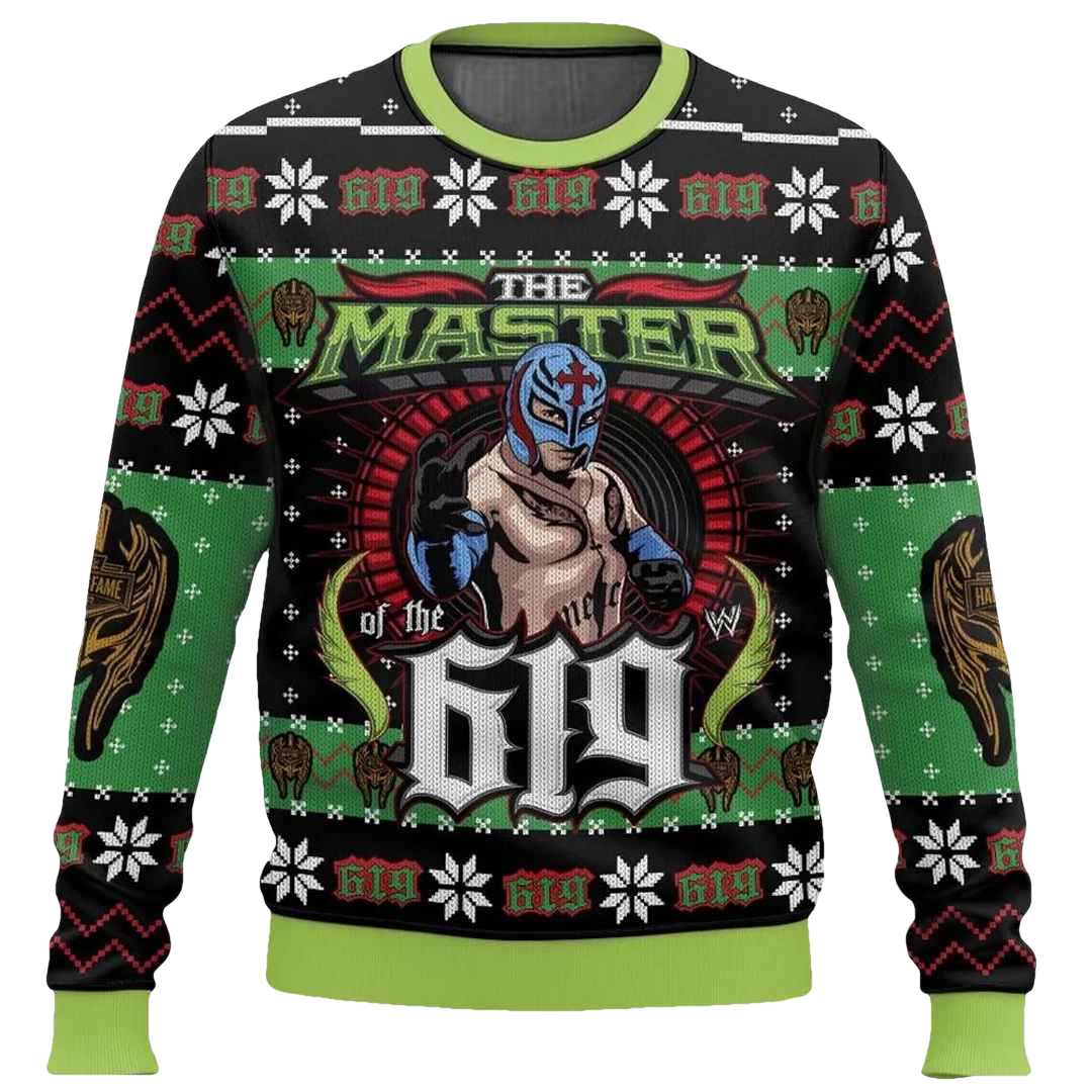 The Master Of The 619 Rey Mysterio Ugly Christmas Sweater - Moonbestprint