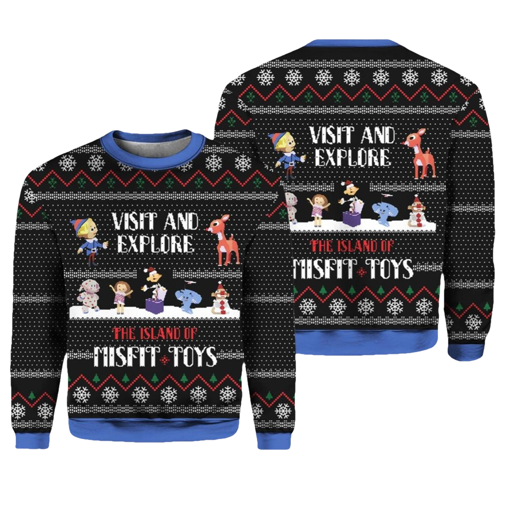 The Island of Misfit Toys Rudolph Ugly Christmas Sweater - Moonbestprint