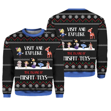 The Island of Misfit Toys Rudolph Ugly Christmas Sweater - Moonbestprint