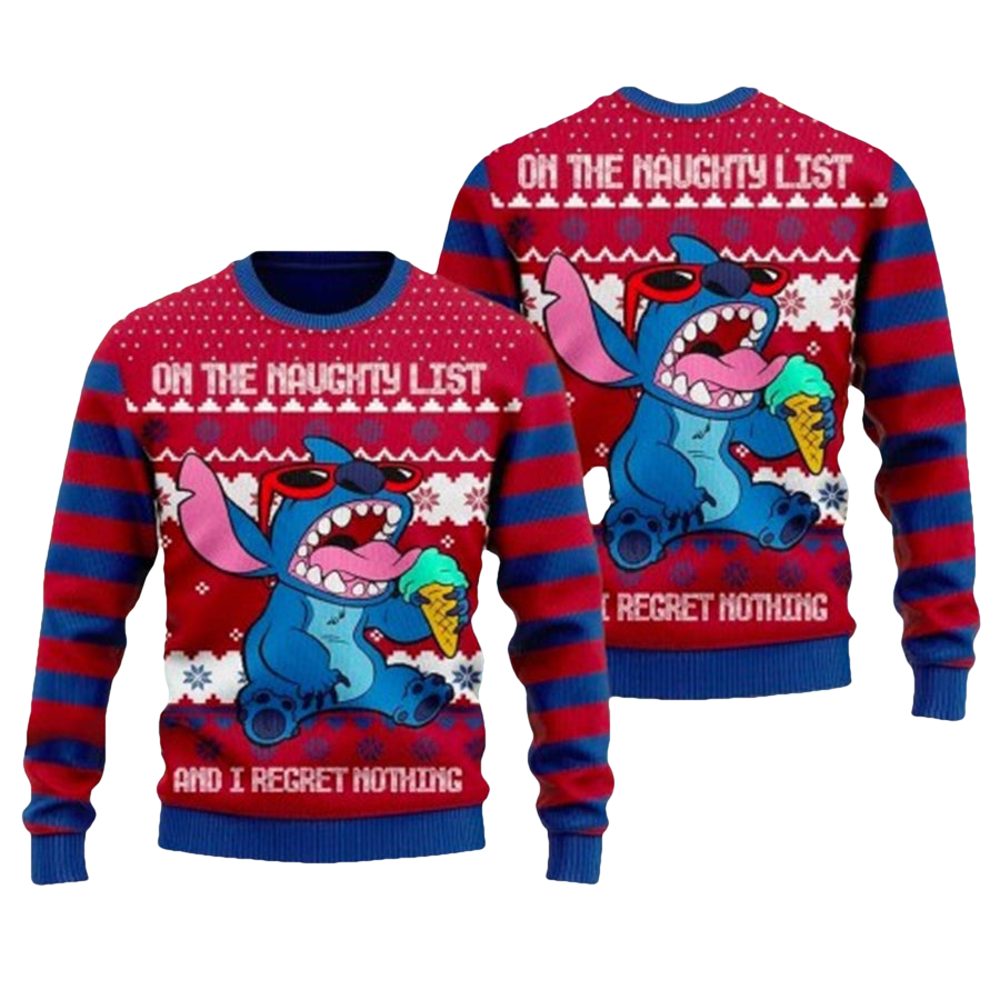 Stitch Ice Cream Ugly Christmas Sweater - Moonbestprint
