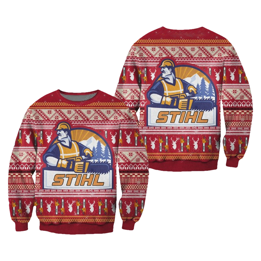 Stihl Chainsaws Ugly Christmas Sweater - Moonbestprint
