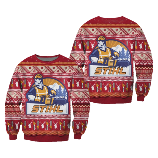 Stihl Chainsaws Ugly Christmas Sweater - Moonbestprint