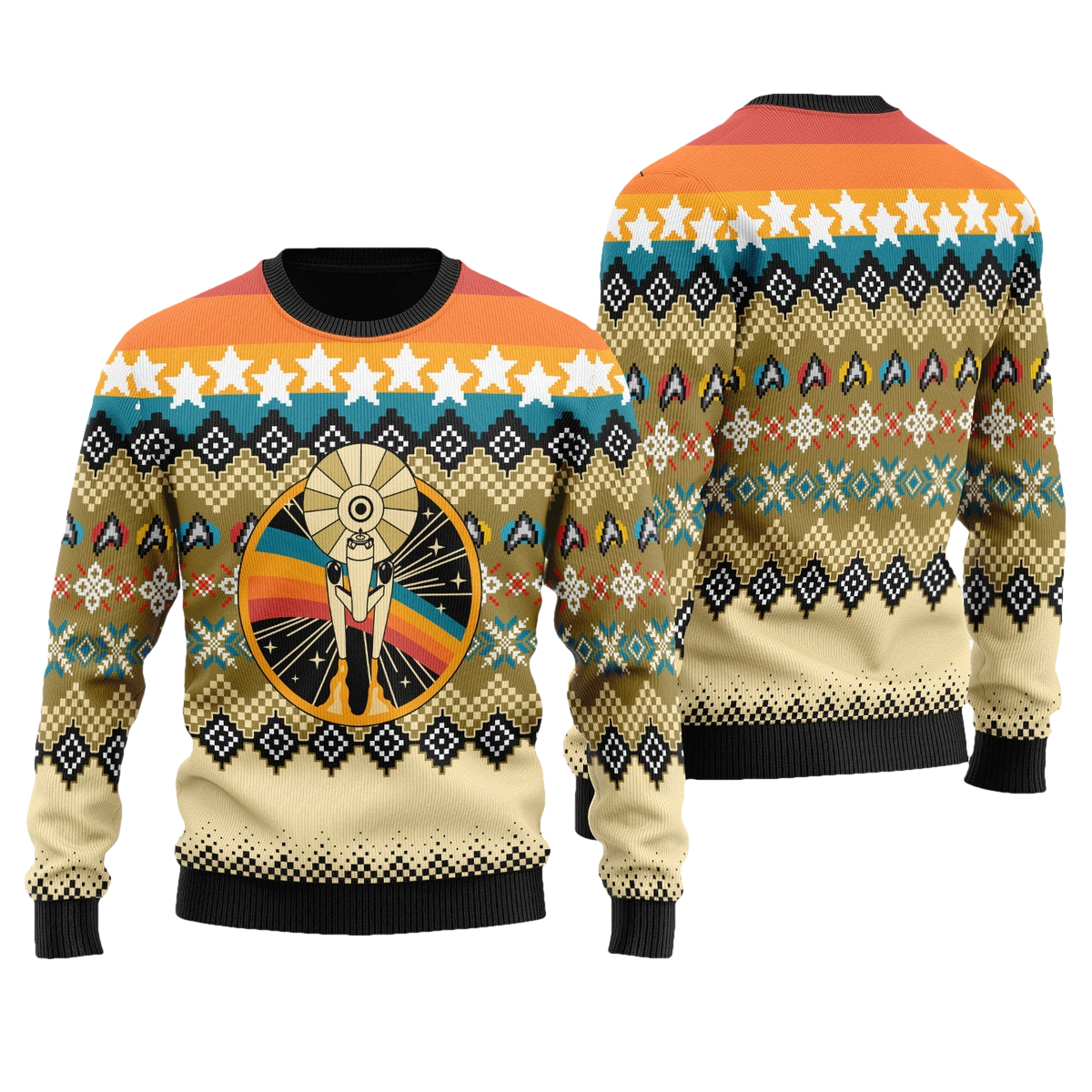 Starfleet Ugly Christmas Sweater - Moonbestprint