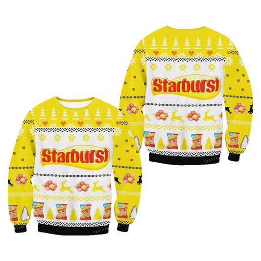 Starburst Candy Ugly Christmas Sweater - Moonbestprint
