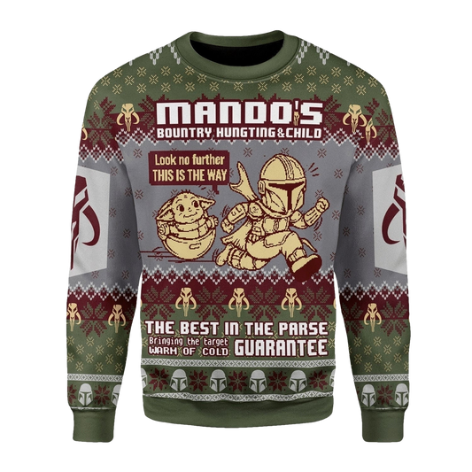 Star Wars Mando’s Bountry Hunting Ugly Christmas Sweater - Moonbestprint
