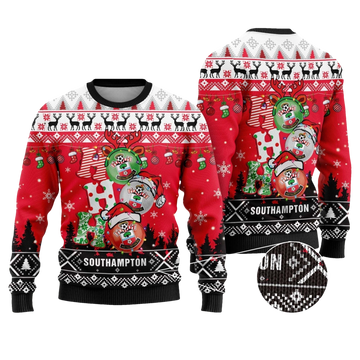 Southampton Football Ho Ho Ho Ugly Christmas Sweater - Moonbestprint