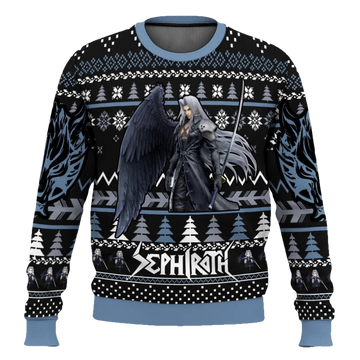 Sephiroth Final Fantasy Ugly Christmas Sweater - Moonbestprint