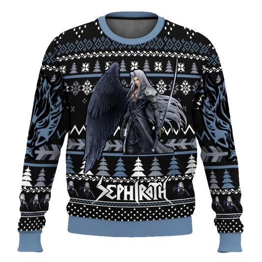 Sephiroth Final Fantasy Ugly Christmas Sweater - Moonbestprint
