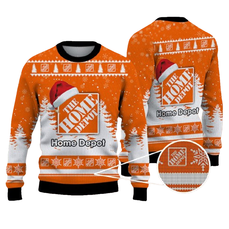 Santa Claus Home Depot Ugly Christmas Sweater - Moonbestprint